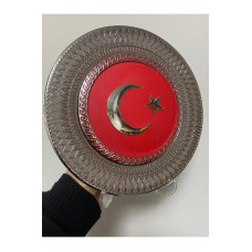 Tabak Türk Bayrağı Büyük 21 cm