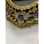 Hint İşi Oymalı Taş İşlemeli Ayna Duvar Dekoru 48x73cm