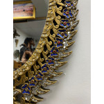 Hint İşi Oymalı Taş İşlemeli Ayna Duvar Dekoru 48x73cm