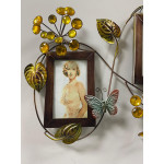 Taşlı Dekoratif  Duvar Resim Çerçevesi 3 Lü 66x37cm