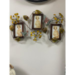 Taşlı Dekoratif  Duvar Resim Çerçevesi 3 Lü 66x37cm