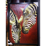 Çerçeveli  Zebra Duvar Dekoru 75X105