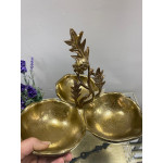 Metal Döküm Royal 3 Lü Sunumluk Çerezlik Şekerlik 25*23*22cm