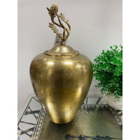 Royal Aliminyum Döküm Kapaklı Vazo 22x31 cm Royal Aliminyum Döküm Kapaklı Vazo 22x31 cm