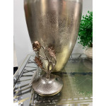 Royal Metal Döküm Kapaklı Küp Vazo 22x40cm
