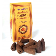 Ayurvedic Konik ( Geri Akış ) Tütsü Sandal Aromalı ( 10 Adet )