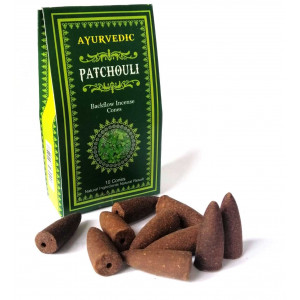 Ayurvedic Konik ( Geri Akış ) Tütsü Patchoulı Aromalı ( 10 Adet )