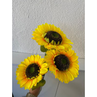 Yapay Dal Ayçiçeği 3 Kafa 85 Cm Yapay Dal Ayçiçeği 3 Kafa 85 Cm