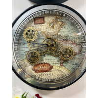 Çarklı Dünya Duvar Saati