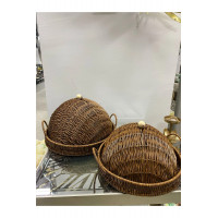 Sentetik Rattan 2 Li Kapaklı Yuvarlak Tepsi Kçk 28*28*14 Byk 33*33*18 Sentetik Rattan 2 Li Kapaklı Yuvarlak Tepsi Kçk 28*28*14 Byk 33*33*18
