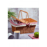 Sentetik Rattan Piknik Sepeti 26x40x17cm
