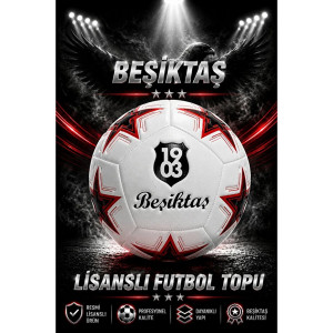 Beşiktaş Lisanslı Premium Orjinal Futbol Topu Yeni Sezon 430 Gr 5 No Futbol Topu Özel Seri