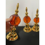 Gold Metal 3 Lü Kristal Alem Dekor