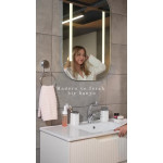 Luna Beyaz Kromlu Kare 5'li Banyo Seti