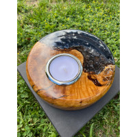 Biosy Zeytin Ağacından Mumluk Füme 18,5 cm