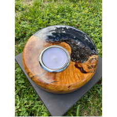 Biosy Zeytin Ağacından Mumluk Füme 18,5 cm