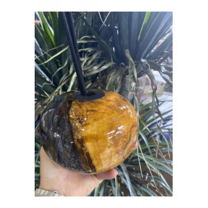 Biosy Zeytin Ağacı Ve Epoksiden Dekoratif  Oda Kokusu Şişesi  Füme 15cm