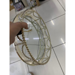 Halat Modeli Dekoratif Aynalı Tepsi 34x6,5cm