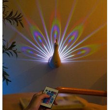 Tavus Kuşu Gece Lambası Projeksiyonlu Led Lamba 12 Renk Uzaktan Kumandalı USB Şarjlı Pembe NM-26 Tavus Kuşu Gece Lambası Projeksiyonlu Led Lamba 12 Renk Uzaktan Kumandalı USB Şarjlı Pembe NM-26