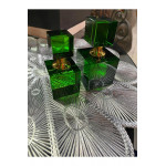 2 Li Zümrüt Yeşili Parfüm Şişe Dekor