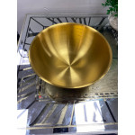 Gold Metal Paslanmaz Çelik Derin Çukur Kase Ölçekli 1800 ml