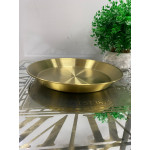 Gold Metal Paslanmaz Çelik Orta Servis Sunum Tabağı 29x3cm