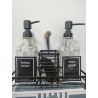 Metal Stantlı 2 Li Sıvı Sabunluk Metal Stantlı 2 Li Sıvı Sabunluk