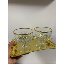 51749 Elysia Golden Touch Ayaklı Kase 2 Li 51749 Elysia Golden Touch Ayaklı Kase 2 Li