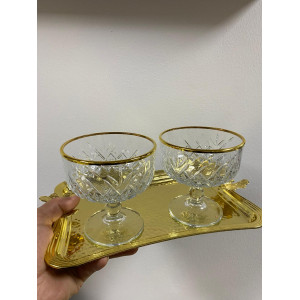 51749 Elysia Golden Touch Ayaklı Kase 2 Li