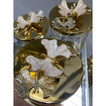 Sedefli Gold Detaylı Çay Şeker Kavanozu 3 Lü