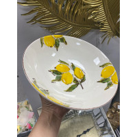 Limon Desenli Porselen Salata Kasesi 26 cm