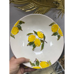 Limon Desenli Porselen Salata Kasesi 26 cm