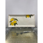 Limon Desenli Dikdörtgen Sunum Tabağı 35x15cm