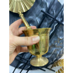 El Yapımı Pirinç Havan 10x9cm