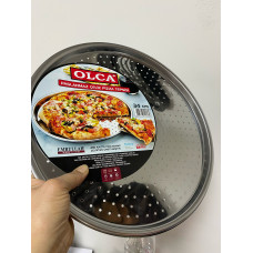 Paslanmaz Çelik Pizza Tepsisi 34 Cm Pizza Için
