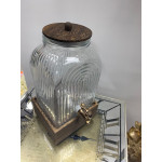 Bambu Standlı Modern Görünümlü Cam Sebil 6 Lt