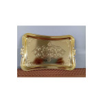 6 Lı Gold Dekoratif Metal Sunum Tepsisi 25 X 17 Cm