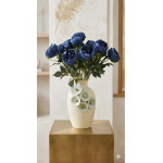 Lyon Çiçekli Metal Vazo 19*18*36.5 cm