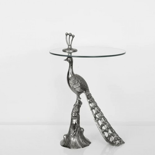 Vitale Tavuskuşu Metal Sehpa 61X40 cm